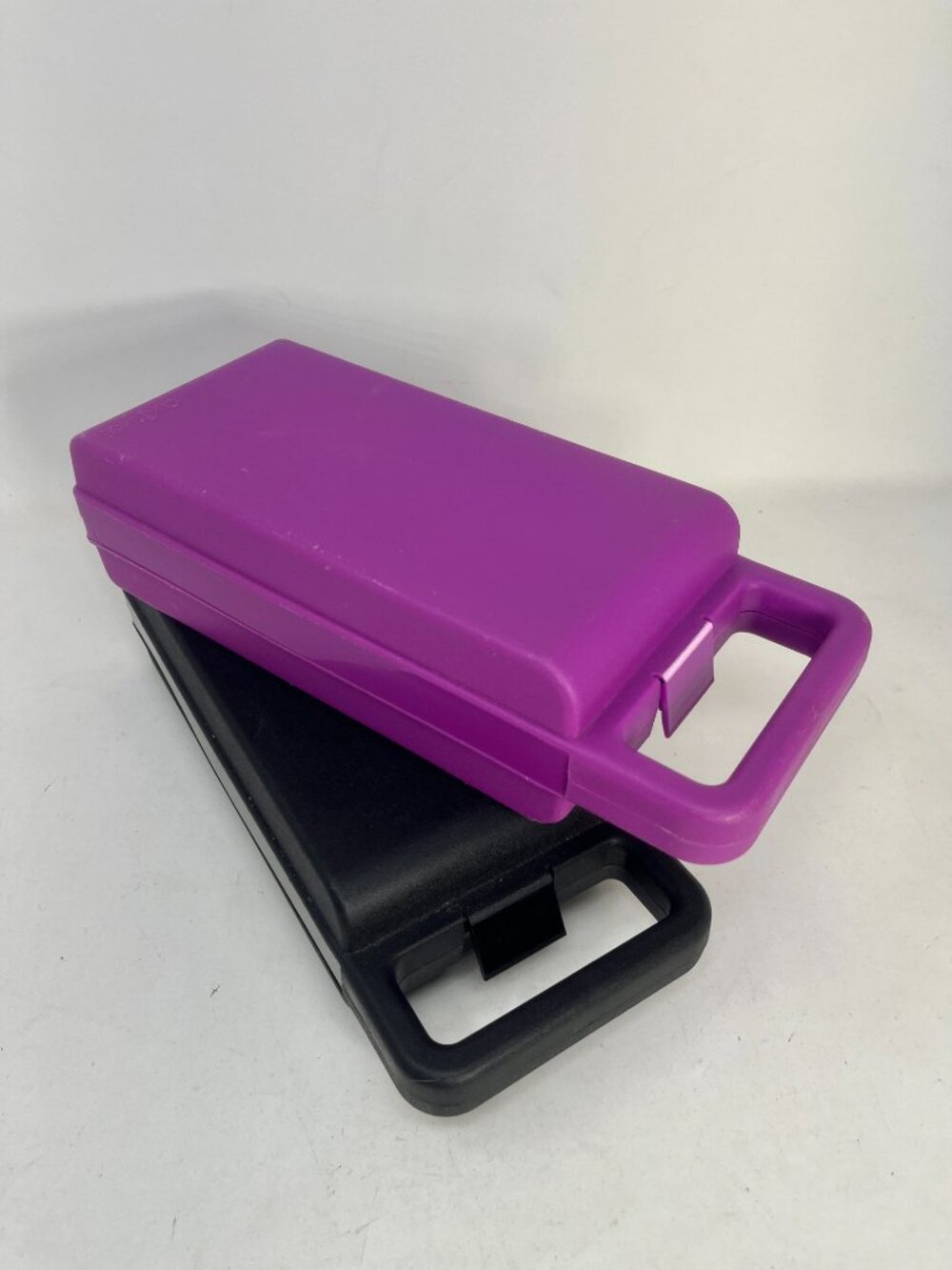 LOT OF 2 ~ Vintage CLIK! CASE Plastic Cassette Tape Storage Holder CLIK CASE